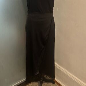 SHEIN Black Midi Skirt